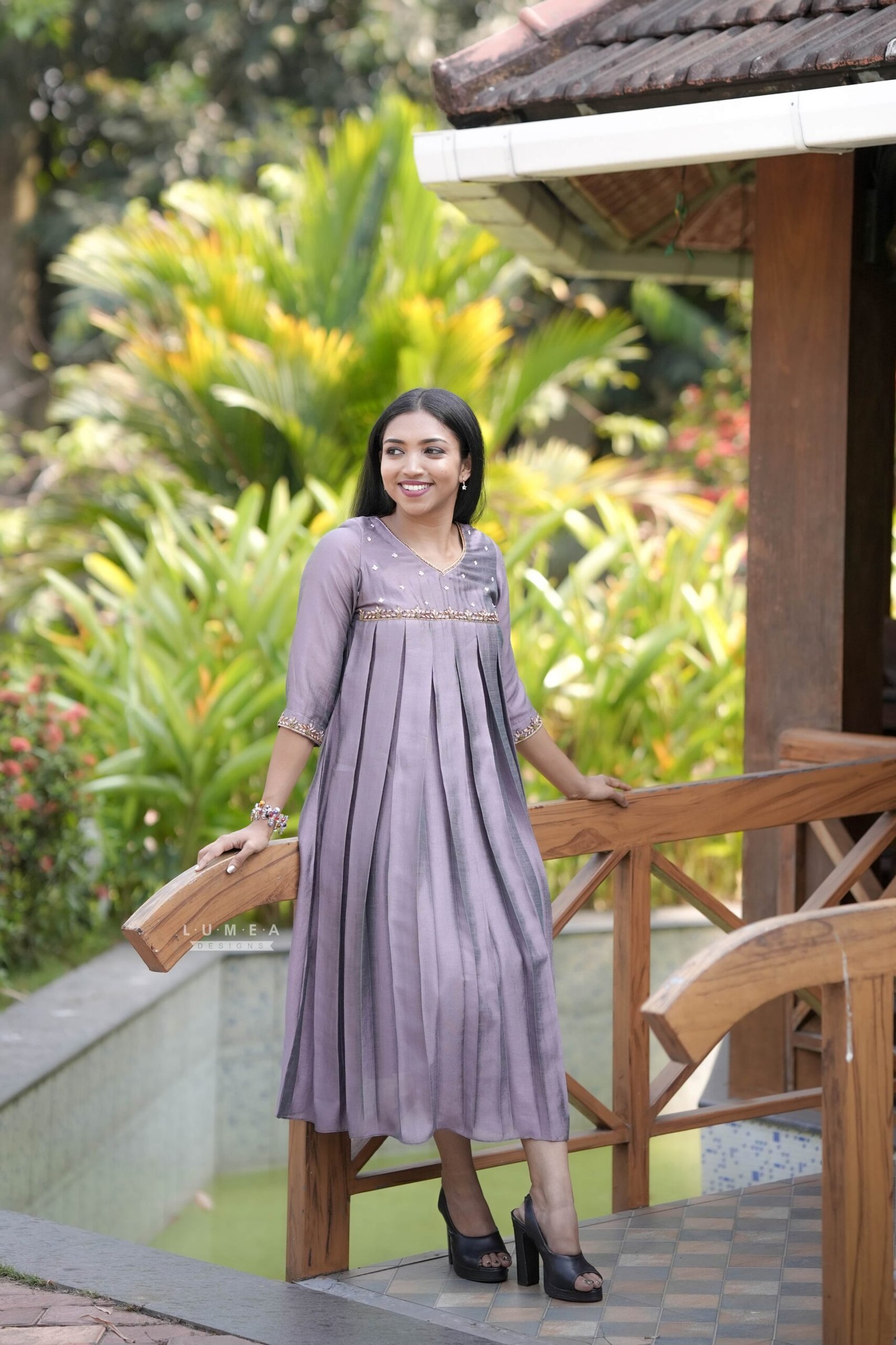 Handworked Box Pleated Kurta