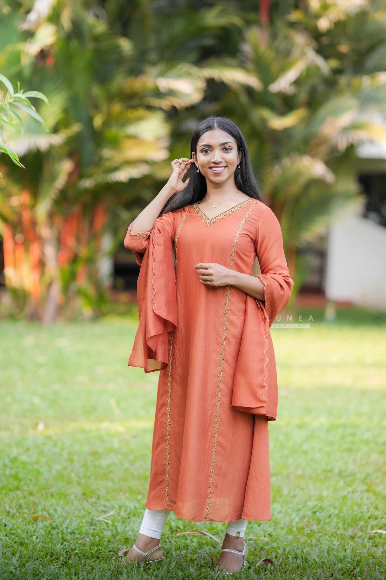 Handworked Kurta with Dupatta